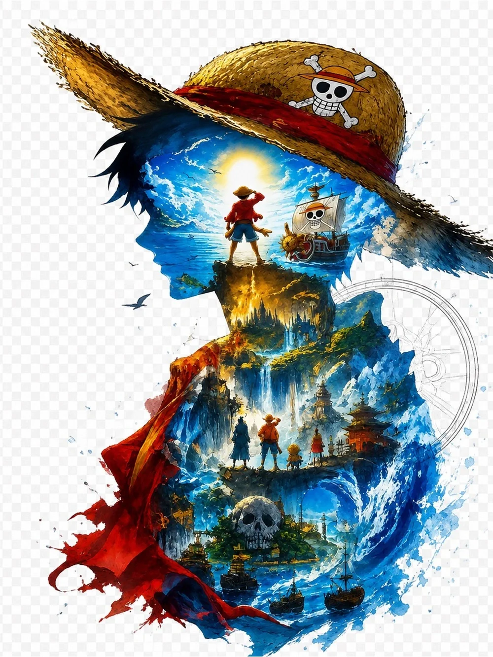 Striking 🏴‍☠️ One Piece Anime Plush Blanket